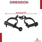 Medieval Iron Shackles Hand Forged Dungeon Handcuffs Blackened Steel For Larp