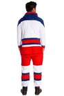 Shinesty Team Usa Olympic Hockey One Piece Pajamerall Fleece White Large