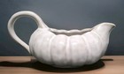 Williams Sonoma Figural White Pumpkin Gravy Boat 27 Oz Nib Thanksgiving Fall 