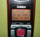 Uniden Dcx200  Cordless Red Handset For Dect2060 Dect2080 Dect2085 Dect2088 J1 1