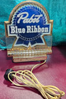 Vintage Pabst Blue Ribbon Beer Cash Register Lighted Topper Sign Pbr Finest Beer