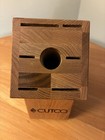 Cutco 7 Slot Knife Block Honey Oak Wood Block For 7 Piece Galley Set  Ex Cond