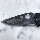 Spyderco Tenacious Folding Pocket Knife Black 3 3  8cr13mov Steel Blade Frn