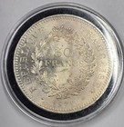 1974 90  Silver Hercule  50 Francs Liberte Egalite Fraternite Coin Unc
