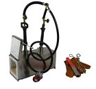 Lsmiitth Propane Gas Forge Dual Burner Furnace Knife Making Blacksmith Farrier