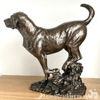 Labrador Ornament Figurine By David Geenty Large Solid Heavy Cold Cast Bronze