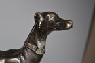 Vintage Bronze Whippet Greyhound Dog Statue Sculpture 12  Metal Art Racing