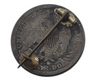 Amazingly Intricate Love Token Pin Liberty Seated Quarter New Orleans  jp 