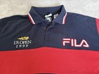 1999 Us Open Fila Polo Shirt Large Embroidered Logo Vintage Tennis Golf