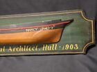 Vintage Detailed Half Hull Ship Model Of The Ship  nancy   L brenner-naval Arch 