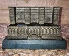 Antique Cast Coin Bank Chevrolet General Motors Bldg Detroit - 1920   s