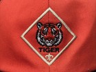 Tiger Cub Scouts Bsa Hat Cap Youth Boys M l Orange Blue Medium   Large Boy Scout