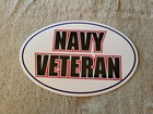 U s  Navy Veteran Oval Bumper Sticker 