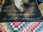 Twilight Saga New Moon Movie Edward Cullen Fleece Throw Blanket Retired 50x60
