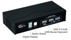 2 Port Displayport Kvm Switch-digital Display And Usb 3 0 Hub 2k 144hz -  785