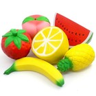 6pcs Jumbo Fruit Squishies Slow Rising Scented Stress Relief Kawaii Toys Set