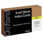 Kraft Index Cards  100 Pack  3x5  Index Cards  Thick  Premium Paper For