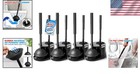 Extended Handle Toilet Plunger And Brush Combo - Elegant Bathroom Essentials