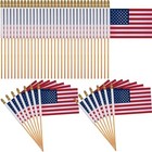 Small American Flags On Stick 4x6 Inch Mini American Usa Flag On Stick 25pcs