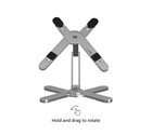 N86 360   Rotating Laptop Stand  Adjustable Height Aluminum Riser For Desk
