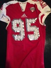 Game Worn Used Miami Red Hawks Football Jersey Adidas Size L  95