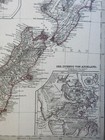 New Zealand North   South Island West Australia 1874 Petermann Detailed Map