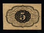 1862-63 1st Issue 5c Crisp Xf Fractional Postage Currency 