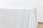 5-pack White Polyester Rectangle Tablecloth 190gsm 90  X 132  By Chivari