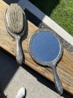 1910   s 1920   s Samuel Levi Sterling Silver Mirror And Brush Set  Matching 