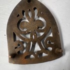 Bronze Cast Iron Scroll Pattern Trivet Antique Brass Finish Novelty Shape