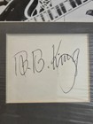 B b  King Autographed Signed Black   White Mated Rare 