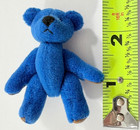 Vintage Miniature Handmade Plush Blue Teddy Bear 2 5   