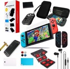 13-in-1 Switch Accessories Bundle - Travel Bag  Screen Protector  Game Card Slot