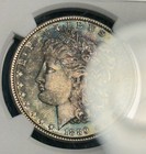 1889 Morgan Silver Dollar     Ngc Ms63 Blue-green Aqua Toned     