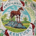 Vintage Mcm Kentucky State Souvenir Scarf Silk Blend Made In Japan