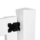 3-1 2ft wx4ft h White Vinyl Chatham Scalloped Top Spaced Picket Fence Gate