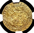 France  Charles Vi  1380-1422  Gold Ecu D or  Fr-291  Ngc Au Details