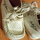 Vtg Baby Jacks White Leather Lace-up Oxford Casual Baby Shoes Us 2 5 Mpn 11035