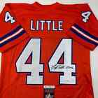 Autographed signed Floyd Little Hof Denver Orange Football Jersey Jsa Coa