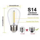15 Pack Shatterproof S14 Replacement Light Bulbs    1w S14 Led Bulbs  Warm Whit   