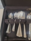 Vintage National Silver Company Sliver Plate Silverware 62 Pcs Reed Barton Case