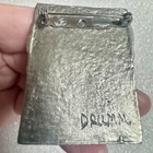 Signed Vintage Artisan Made Don Drumm Brutalist Pin Brooch
