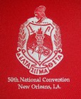Delta Sigma Theta Sorority Red Embroidered Logo 50th Convention Portfolio