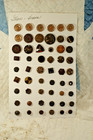 Bs 16 - Lot Of 54 Antique  Vintage Buttons  Glass  Brown Tones