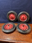 Vintage Artillery Pedal Car Wagon Wheels Toy Tires Rims 10 