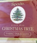 New Spode Ivory Christmas Tree Tablecloth 60 X 84 Inches Classic Ivory Brocade