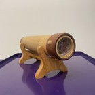 Wood Kaleidoscope With Stand - Rare - Hand Made