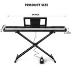 Mustar Full Size 88-keys Semi-weighted Digital Piano Keyboards W stand pedal bag