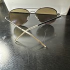 Purple Tinted Lens  Sunglasses Unisex With Silver Accent  Aviator Type