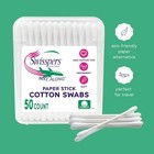 Swisspers Take Along Cotton Swabs  Travel Size  pack Of 6  50 Count  pack Of 6 